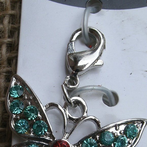 Butterfly Charm with Sets Lobster Clasp - Picture 9 of 10